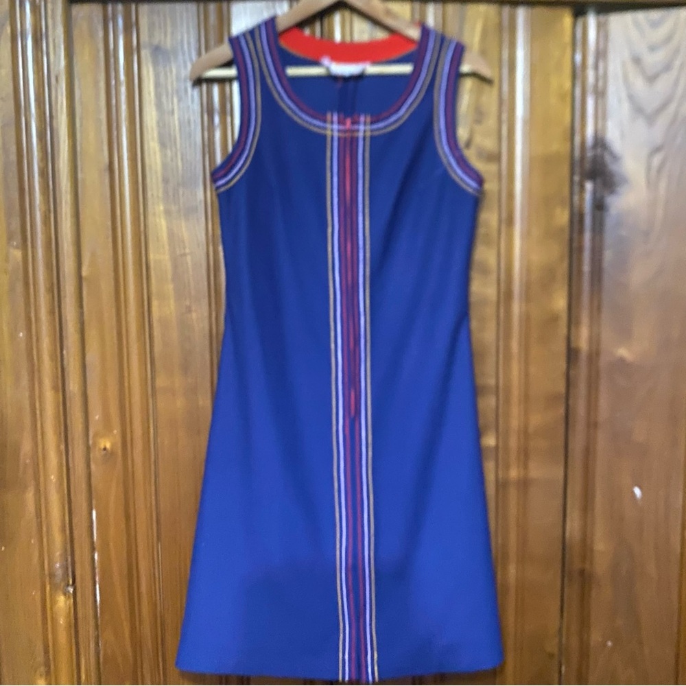Fred Rothschild Vintage Retro 70s Sleeveless Jumper Dress